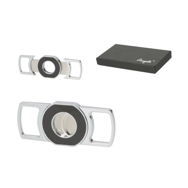 Angelo Πουροκόπτης Metal Black-Carbon/Chrome Ring 58 500061 - Χονδρική